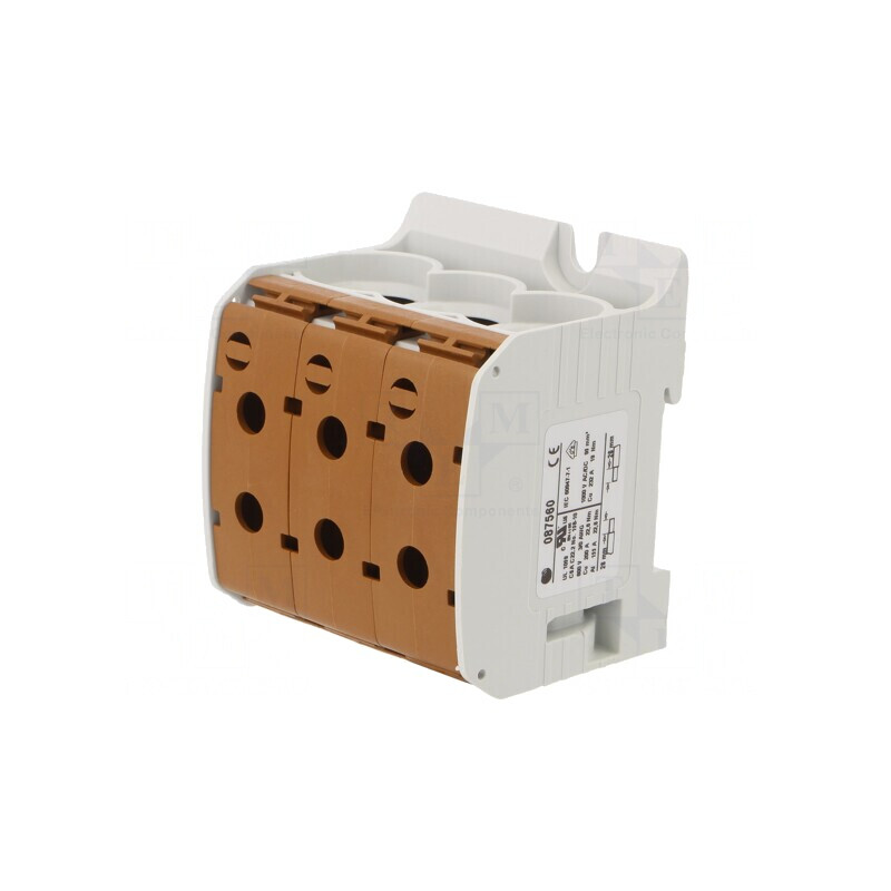 Terminal Îmbinare Șine 95mm2 1 Pista 6 Borne Maro | Electronic-mag.ro | Componente Electronice Terminal Îmbinare Șine 95mm2 1 Pista 6 Borne Maro | Electronic-mag.ro | Componente Electronice