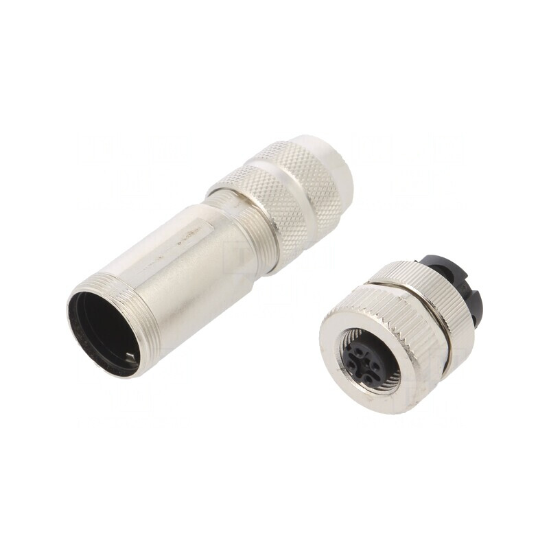 Mufă M12 4 PIN Ethernet IP67 Dreaptă | Electronic-mag.ro | Componente Electronice