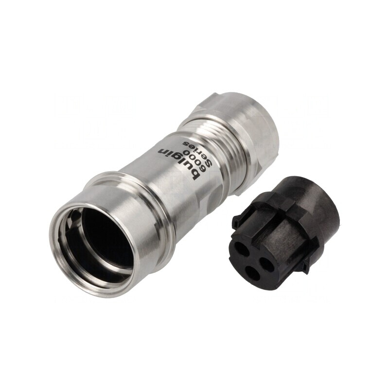 Conector circular mufă mamă 3 pini fără contacte pe cablu | Electronic-mag.ro | Componente Electronice