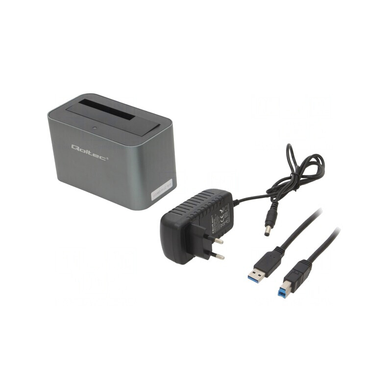 Stație de andocare USB 3.0 argintie | Electronic-mag.ro | Componente Electronice