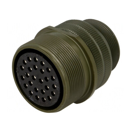 Conector circular dimensiune 28 aliaj aluminiu oliv | Electronic-mag.ro | Componente Electronice
