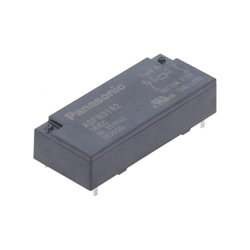 Releu Miniatură 18VDC 6A 4A/250VAC 4A/30VDC | Electronic-mag.ro | Componente Electronice