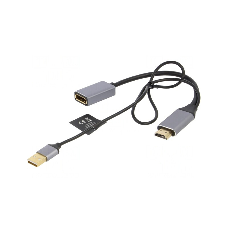 Adaptor DisplayPort la HDMI și USB, 0.1m | Electronic-mag.ro | Componente Electronice
