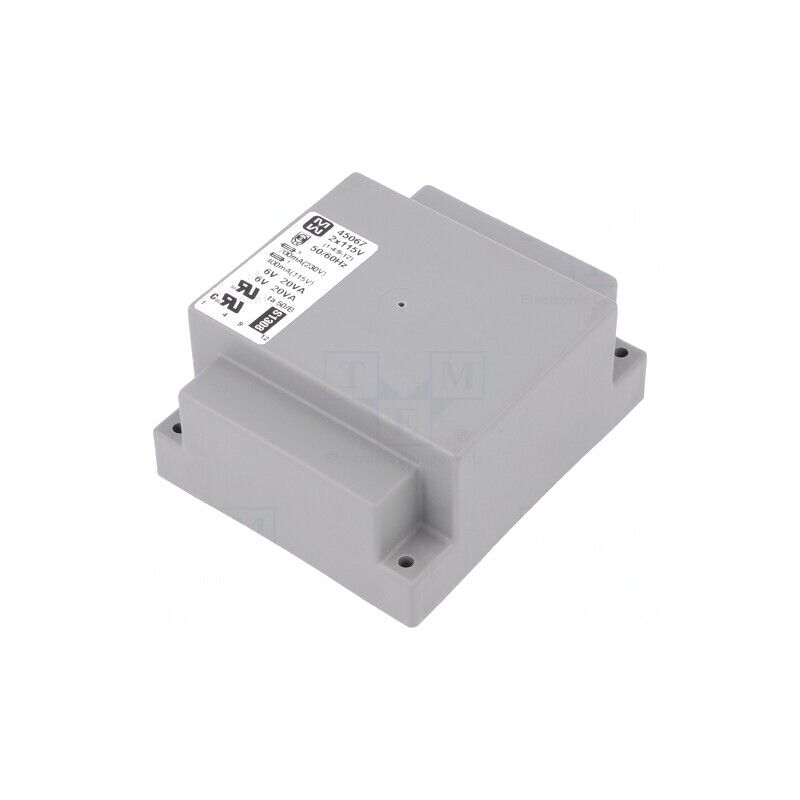 Transformator Încapsulat 40VA 115/230V la 6V 3333mA | Electronic-mag.ro | Componente Electronice