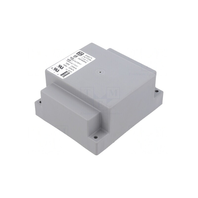Transformator Încapsulat 40VA 115V/230V 18V 18V 1111mA | Electronic-mag.ro | Componente Electronice