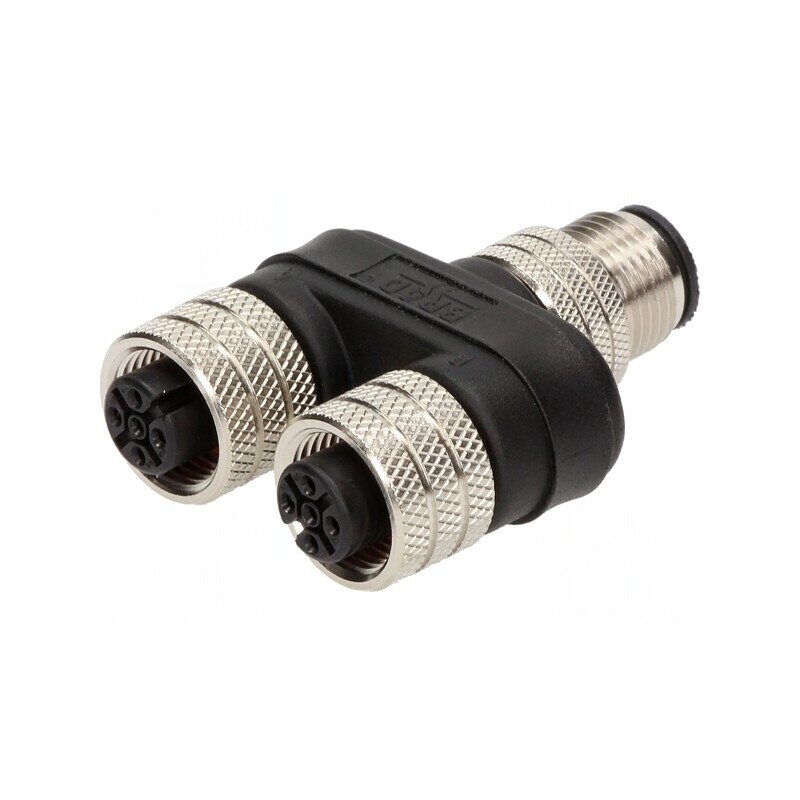 Adaptor T M12 Tată-M12 Mamă x2, DeviceNet/CANopen | Electronic-mag.ro | Componente Electronice Adaptor T M12 Tată-M12 Mamă x2, DeviceNet/CANopen | Electronic-mag.ro | Componente Electronice