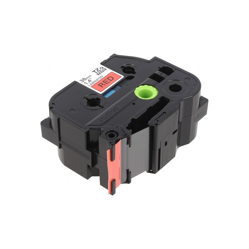 Bandă Etichete 36mm x 8m Roșie cu Caracter Negru | Electronic-mag.ro | Componente Electronice