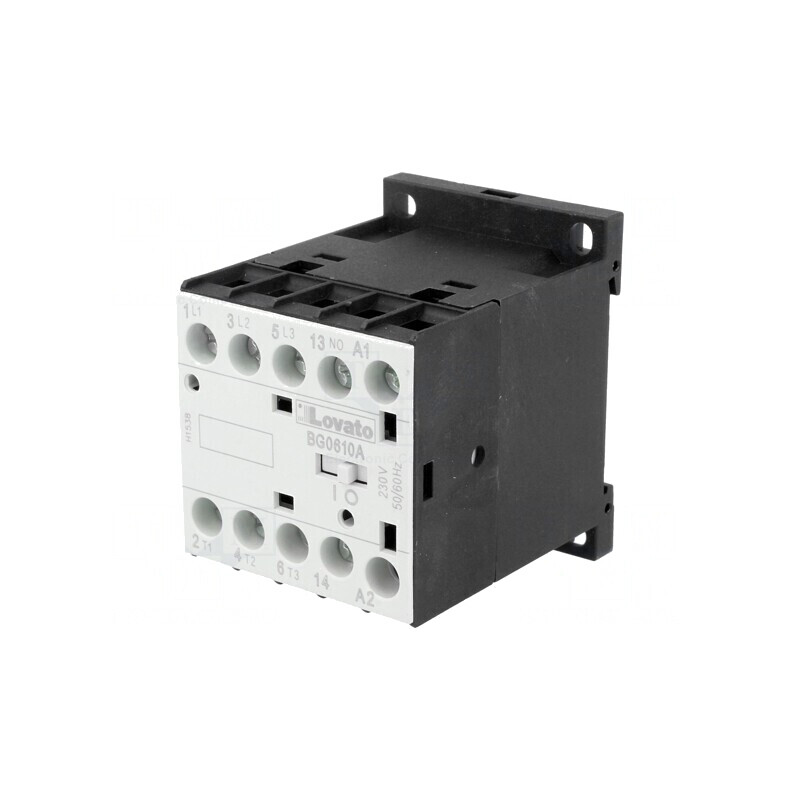 Contactor 3P NO 230VAC 6A 3 Contacte Auxiliare | Electronic-mag.ro | Componente Electronice