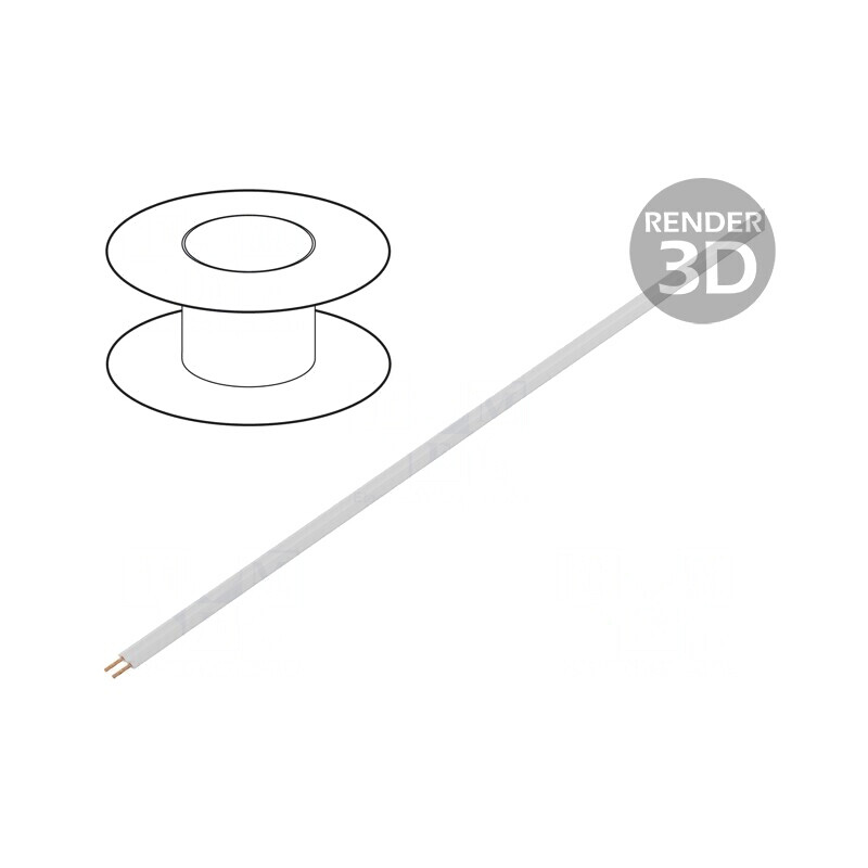 Cablu LiYz 2x0,08mm2 60V, 100m, Alb | Electronic-mag.ro | Componente Electronice