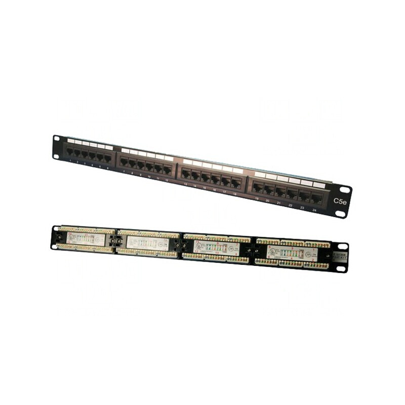 Patch Panel Negru RJ45 24 Porturi Cat 5e | Electronic-mag.ro | Componente Electronice Patch Panel Negru RJ45 24 Porturi Cat 5e | Electronic-mag.ro | Componente Electronice