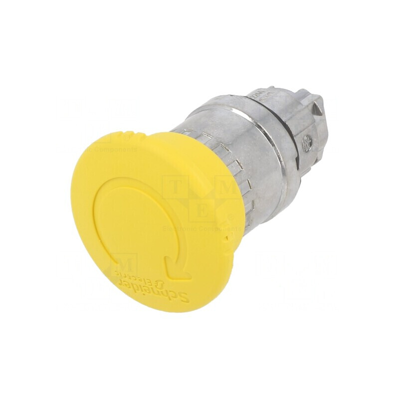 Comutator apăsare 22mm galbenă 2 poziții | Electronic-mag.ro | Componente Electronice