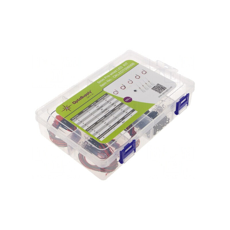 Set LED 5mm THT 160buc 1.8-3.4V Cutie Plastic | Electronic-mag.ro | Componente Electronice