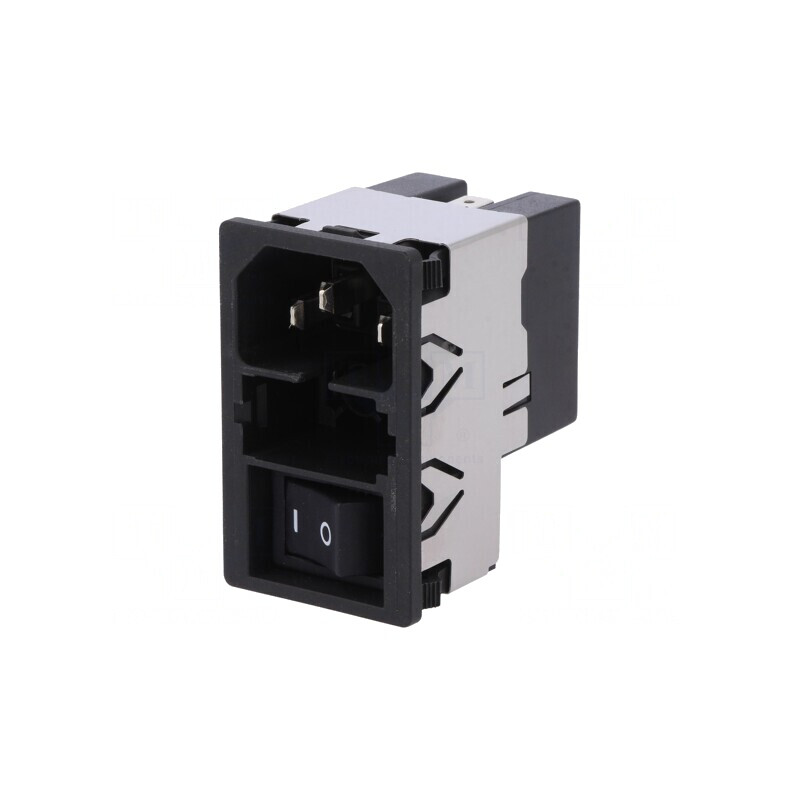Conector Alimentare AC 2A 250VAC IEC 60320 KMF | Electronic-mag.ro | Componente Electronice