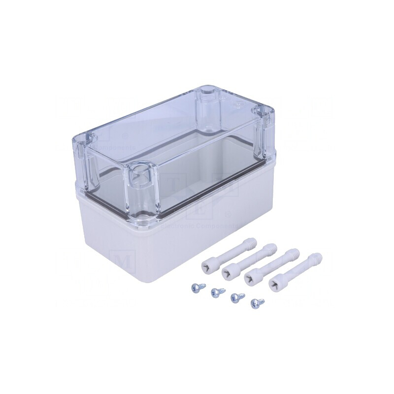 Carcasă universală gri 80x140x85mm IK08 PC | Electronic-mag.ro | Componente Electronice