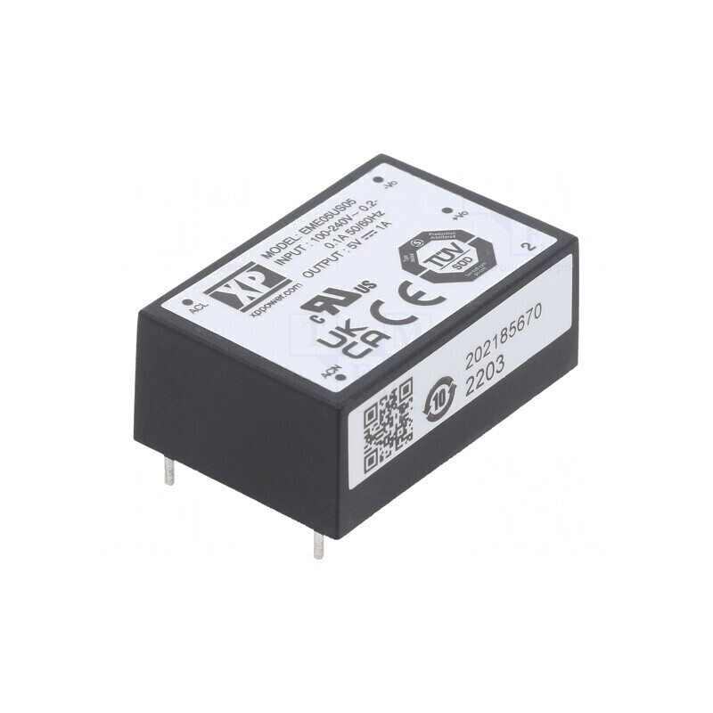 Convertor AC/DC 5W 85-264VAC la 5VDC 1A 80% THT | Electronic-mag.ro | Componente Electronice