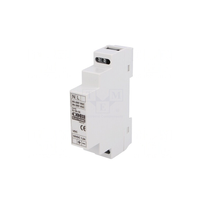Alimentator Pulsatoriu pentru Șină DIN 10W 10VDC 1A IP20 | Electronic-mag.ro | Componente Electronice
