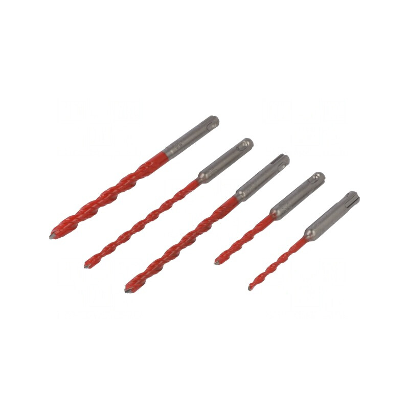 Set burghie oțel 5 bucăți cu casetă plastic | Electronic-mag.ro | Componente Electronice