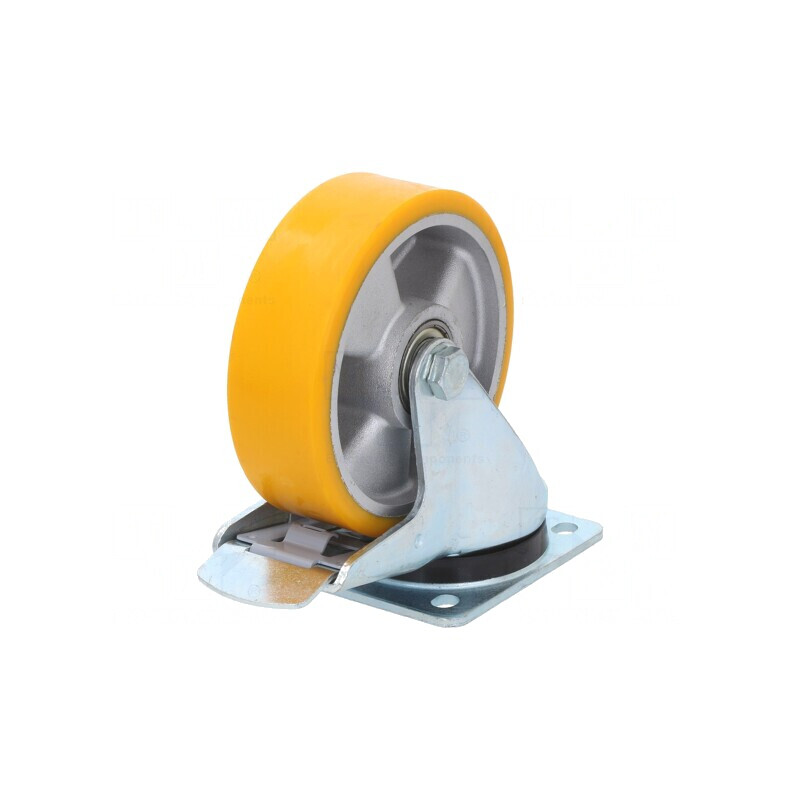 Roată de transport poliuretan 125mm 300kg | Electronic-mag.ro | Componente Electronice