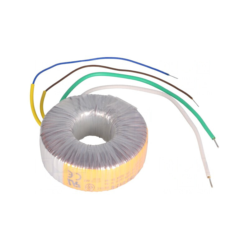 Transformator toroidal 50VA 230V AC 12V 4.17A cu cabluri | Electronic-mag.ro | Componente Electronice