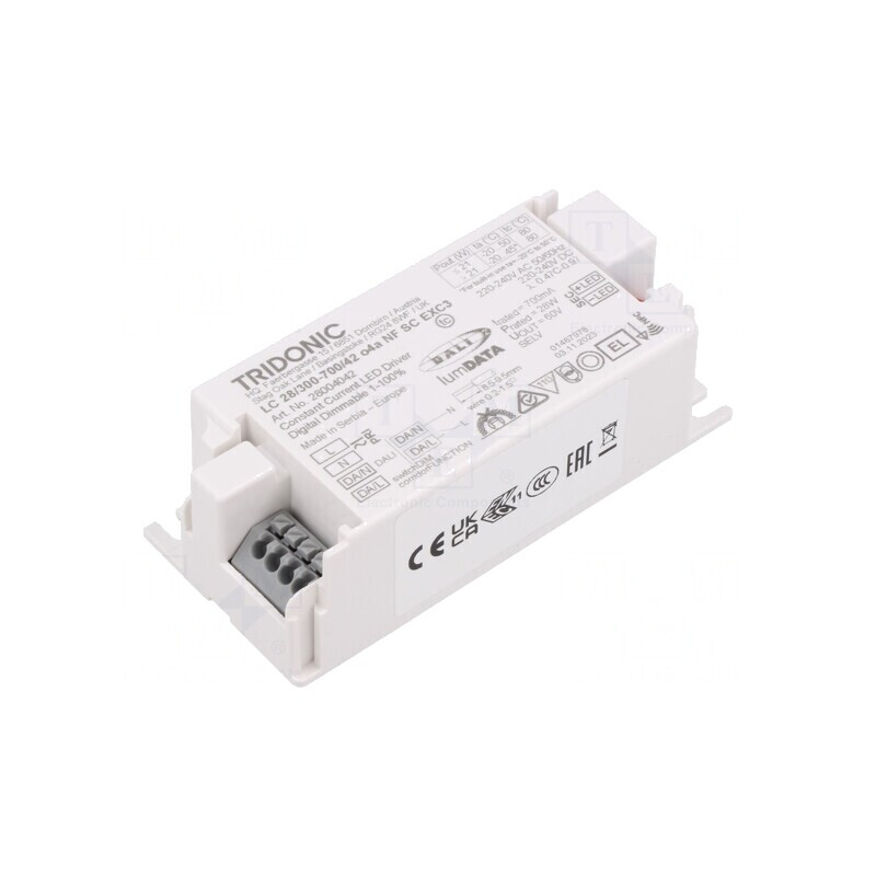 Alimentator LED 28W 7,5-42VDC 300-700mA IP20 | Electronic-mag.ro | Componente Electronice