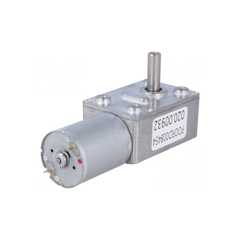 Motor DC cu Angrenaj Melcat 3-9V 1A Ax Crestătură D 37:1 | Electronic-mag.ro | Componente Electronice