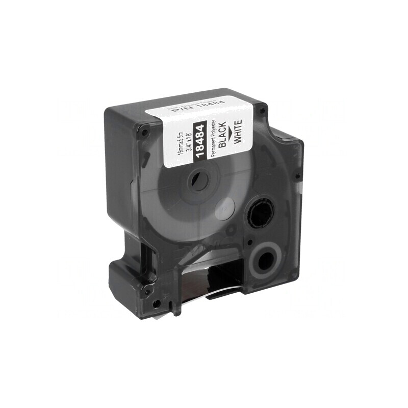 Bandă Albă 19mm x 5.5m Text Negru | Electronic-mag.ro | Componente Electronice Bandă Albă 19mm x 5.5m Text Negru | Electronic-mag.ro | Componente Electronice