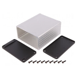 Carcasă Aluminiu IP65 cu Panou 104x120x55mm | Electronic-mag.ro | Componente Electronice