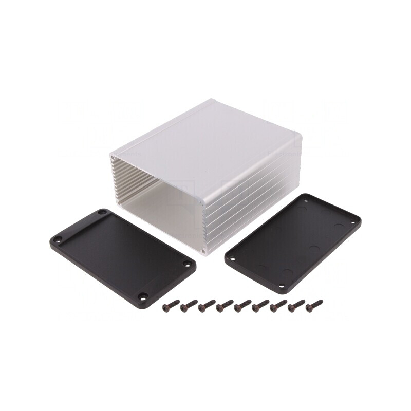 Carcasă Aluminiu IP65 cu Panou 104x120x55mm | Electronic-mag.ro | Componente Electronice