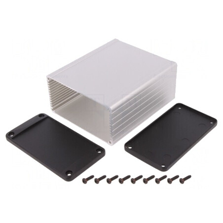 Carcasă Aluminiu IP65 cu Panou 104x120x55mm | Electronic-mag.ro | Componente Electronice