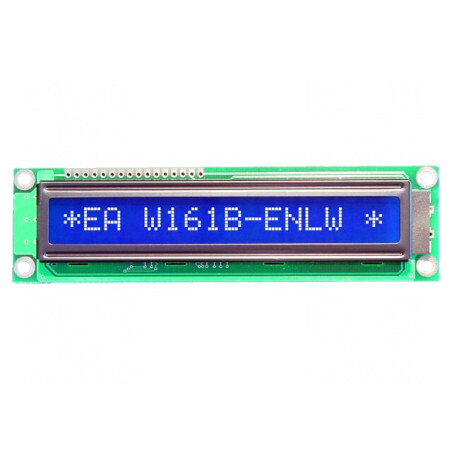 Afișaj LCD Alfanumeric 16x1 STN Negativ Albastru 122x33mm | Electronic-mag.ro | Componente Electronice