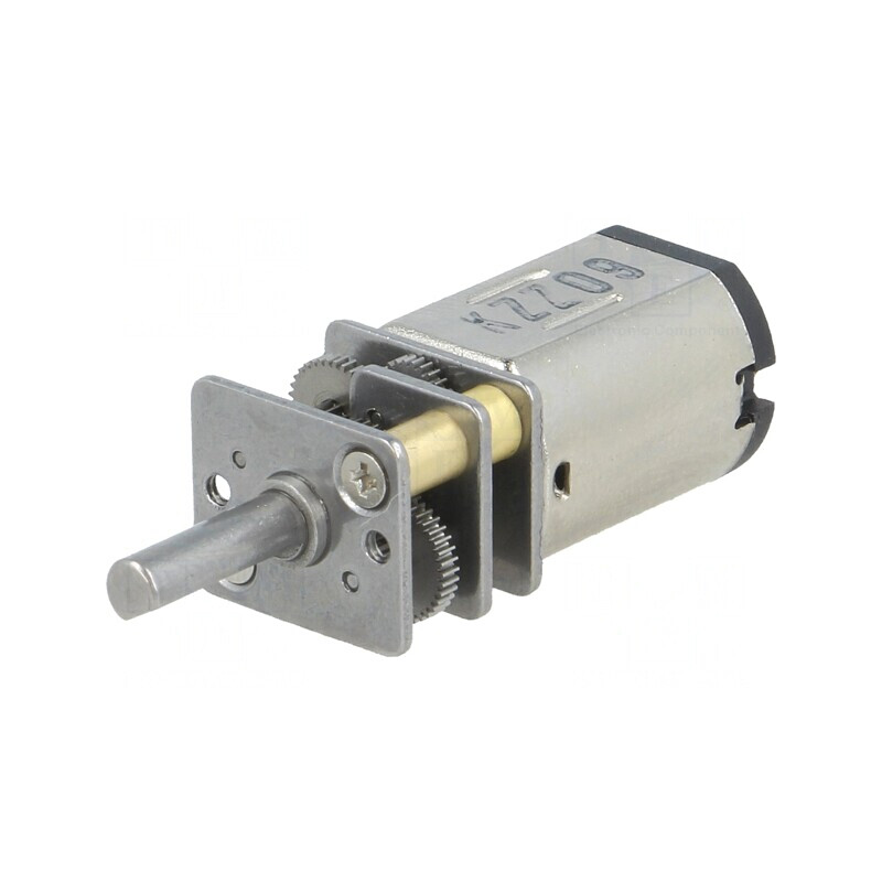 Motor cu Transmisie DC 6V 1,5A Ax D 380:1 Micro Metal HPCB | Electronic-mag.ro | Componente Electronice