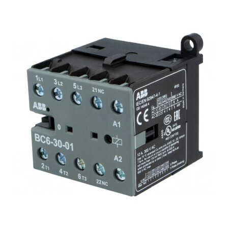 Contactor 3P NO + 3 Aux NC 110-125VDC 6A | Electronic-mag.ro | Componente Electronice