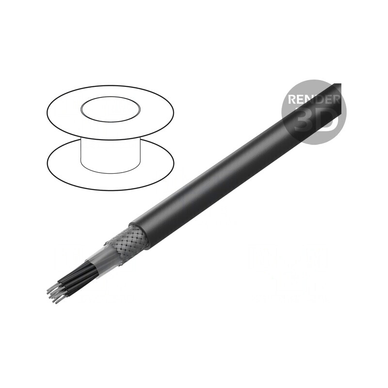 Cablu HELUTHERM 145 MULTI 12x1,5mm2 Negru | Electronic-mag.ro | Componente Electronice