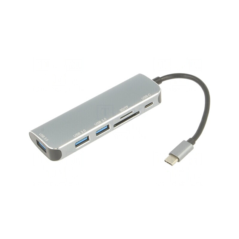 Adaptor OTG USB 3.0 0,15m Negru 5Gbps Argintiu | Electronic-mag.ro | Componente Electronice