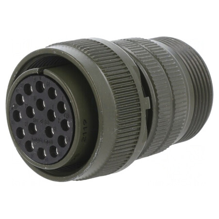 Conector circular aluminiu 20 MS/DS | Electronic-mag.ro | Componente Electronice