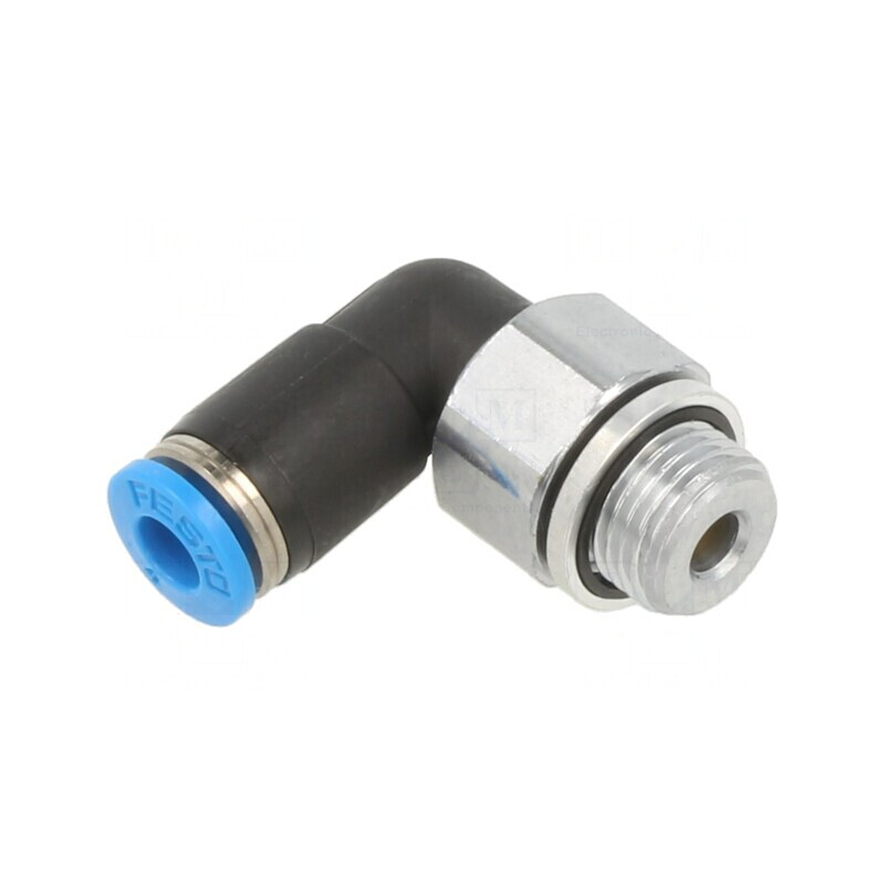Racord Push-In 90° Filetat, 0,95-6bar, 0-60°C | Electronic-mag.ro | Componente Electronice