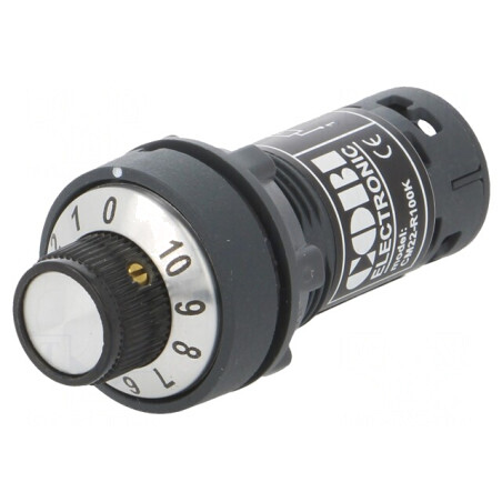 Potentiometru 22mm 100kΩ IP65 | Electronic-mag.ro | Componente Electronice