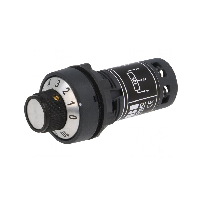 Potentiometru 10kΩ 22mm IP65 | Electronic-mag.ro | Componente Electronice