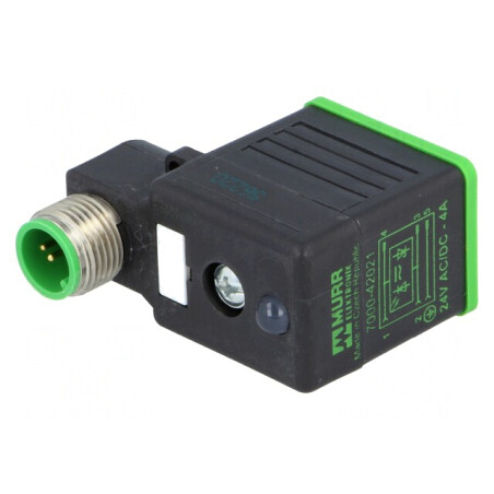 Adaptor Conector cu Valvă 11mm 3-PIN 24V | Electronic-mag.ro | Componente Electronice