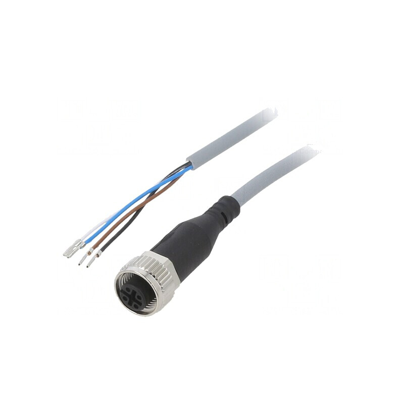 Cablu Conectare M12 4P 5m 250V 4A | Electronic-mag.ro | Componente Electronice