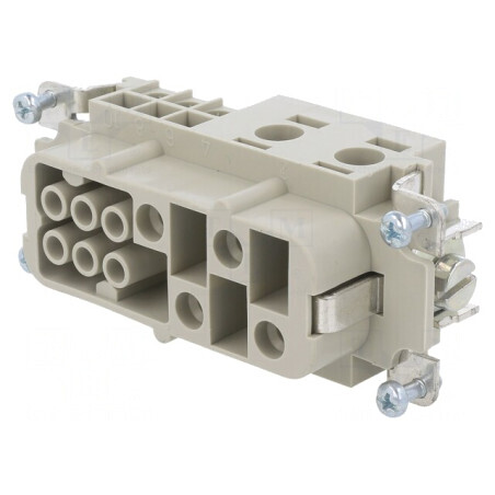 Conector HDC Mamă 10 PIN Argintat 16mm | Electronic-mag.ro | Componente Electronice