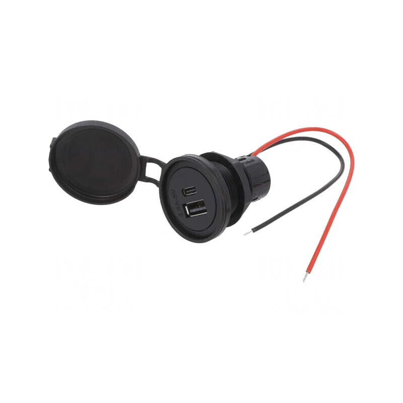 Încărcător Auto USB A și USB C 3.6A 5V | Electronic-mag.ro | Componente Electronice