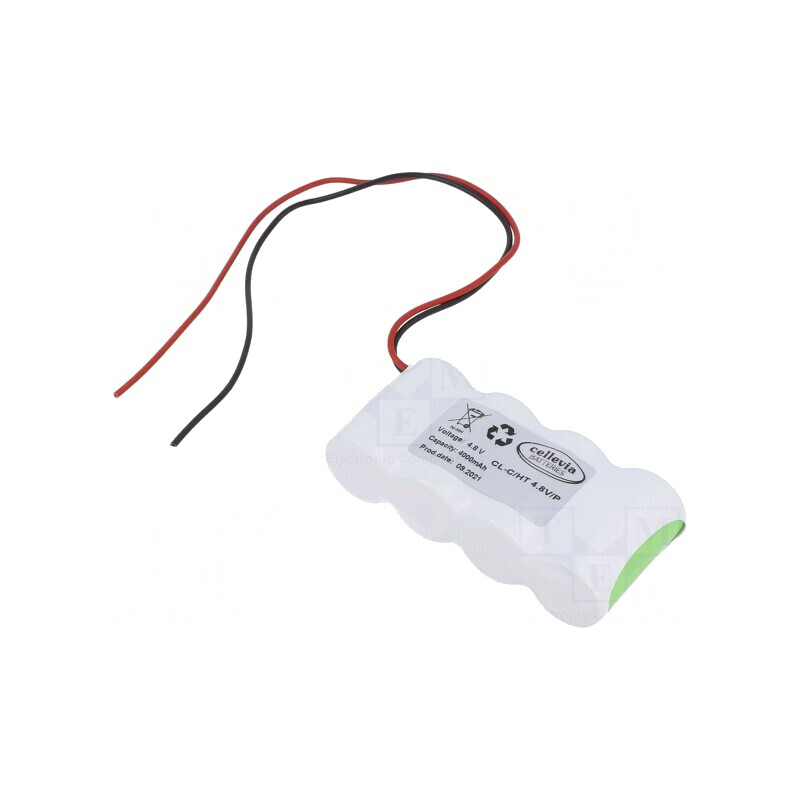 Baterie Ni-MH C 4,8V 4000mAh cu Cabluri 250mm | Electronic-mag.ro | Componente Electronice