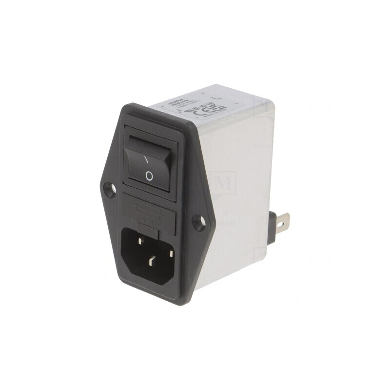 Conector Alimentare AC Soclu Tată 4A 250VAC C14 | Electronic-mag.ro | Componente Electronice