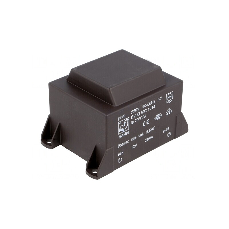 Transformator încapsulat 28VA 230V 12V 2334mA PCB | Electronic-mag.ro | Componente Electronice