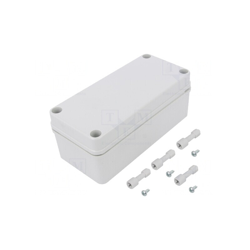Carcasă universală gri 80x170x65 mm PICCOLO IK08 PC D 65 G | Electronic-mag.ro | Componente Electronice