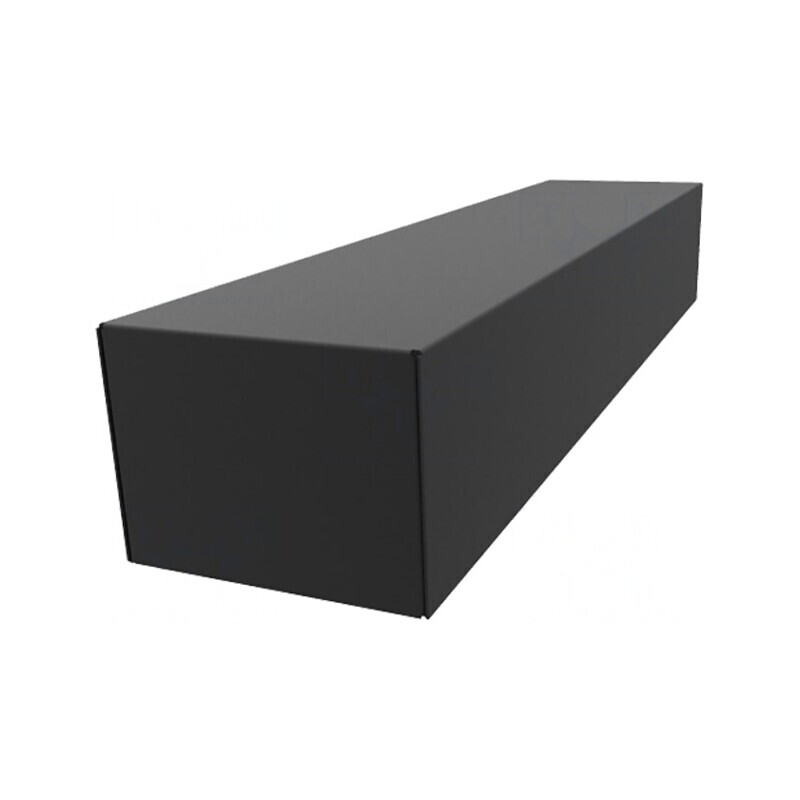 Carcasă oțel neagră 1441 102x432x76mm | Electronic-mag.ro | Componente Electronice