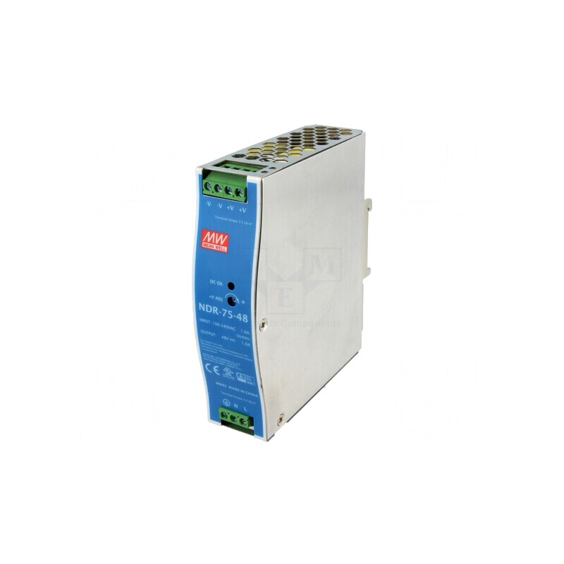 Alimentator Pulsatoriu DIN 76,8W 48V 1,6A | Electronic-mag.ro | Componente Electronice