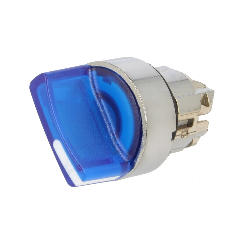 Comutator Rotativ 22mm LED Albastru IP66 | Electronic-mag.ro | Componente Electronice