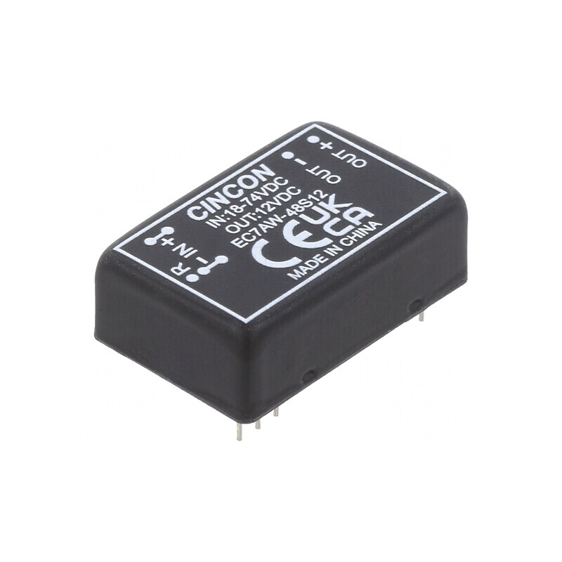 Convertor DC/DC 10W 18-75V la 12V 833mA DIP24 | Electronic-mag.ro | Componente Electronice